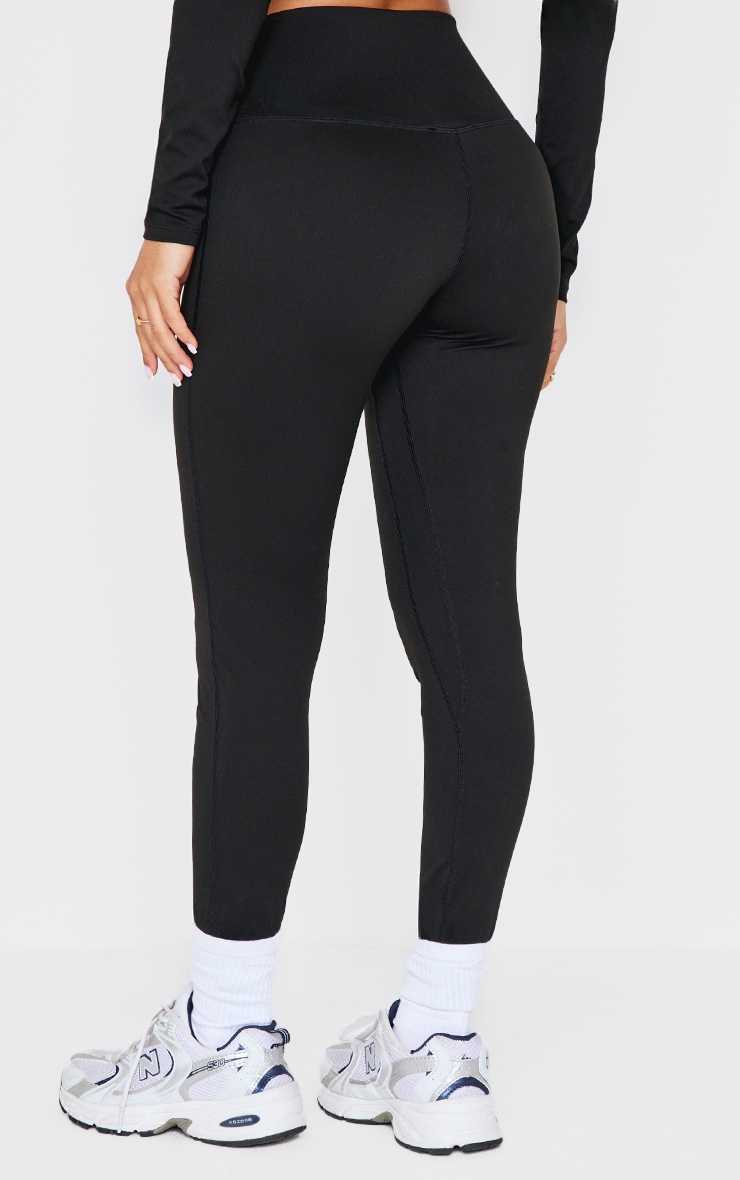 Petite Black Sculpt High Waist Gym Leggings image 3
