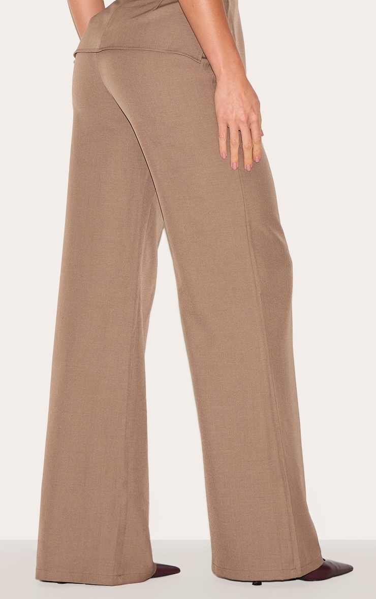 Tall Mushroom Mid Rise Tailored Wide Leg Trousers | Tall ...