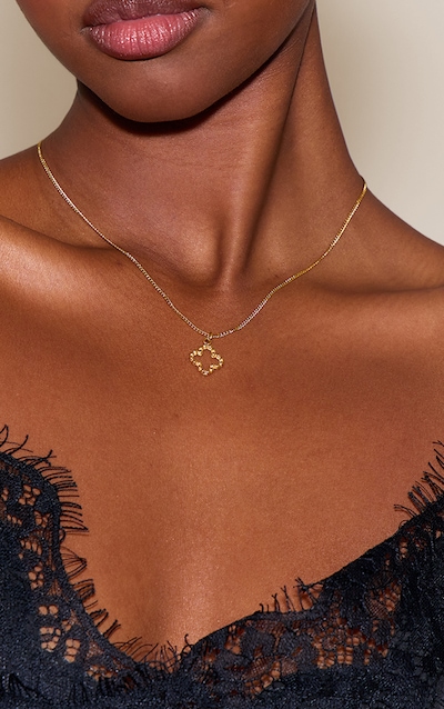 Gold Water Resistant Flower Necklace