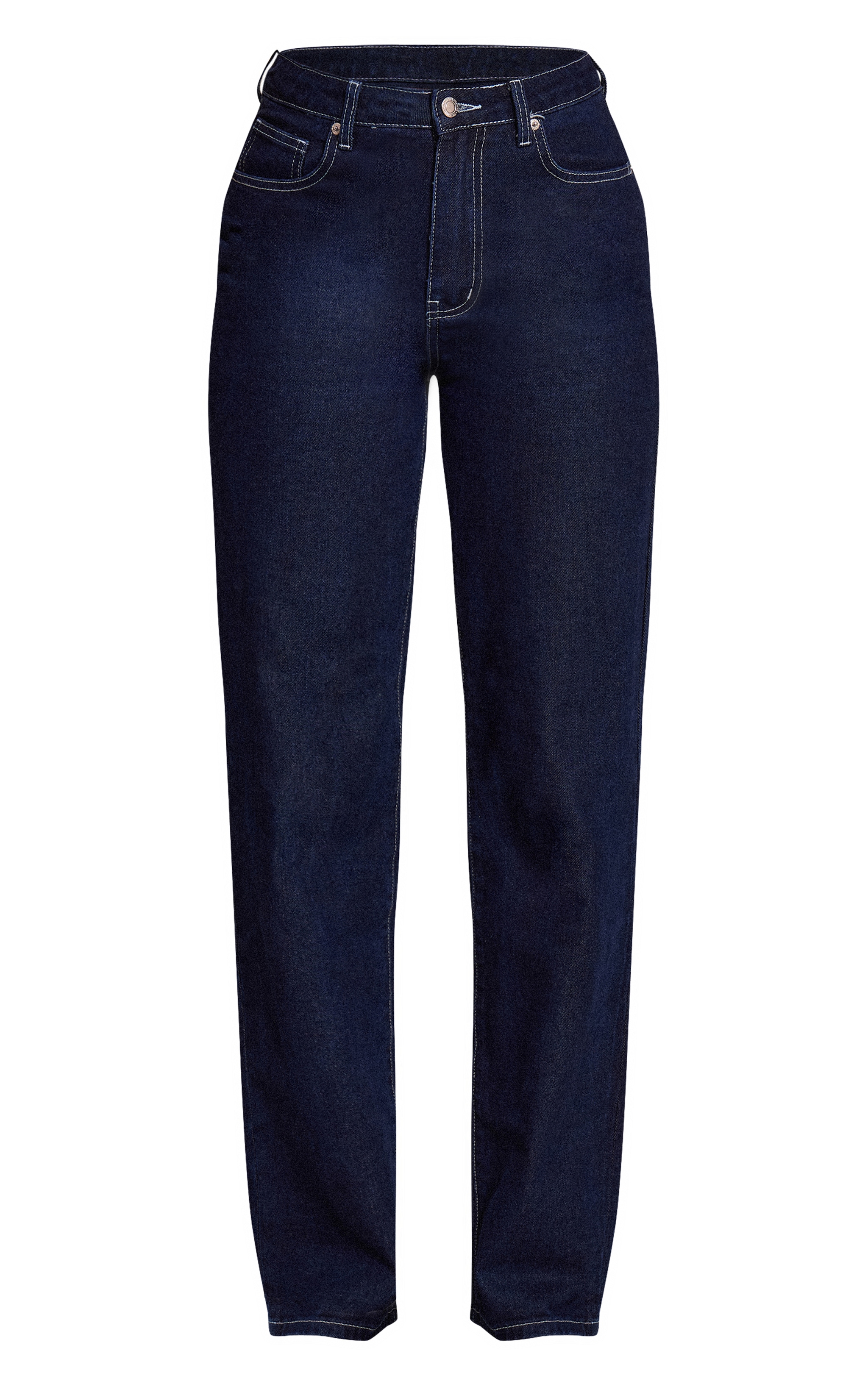 Tall Indigo Mid Rise Wide Leg Jean image 5