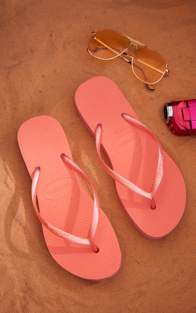 Rose Havaianas Slim Flatform Flip Flops
