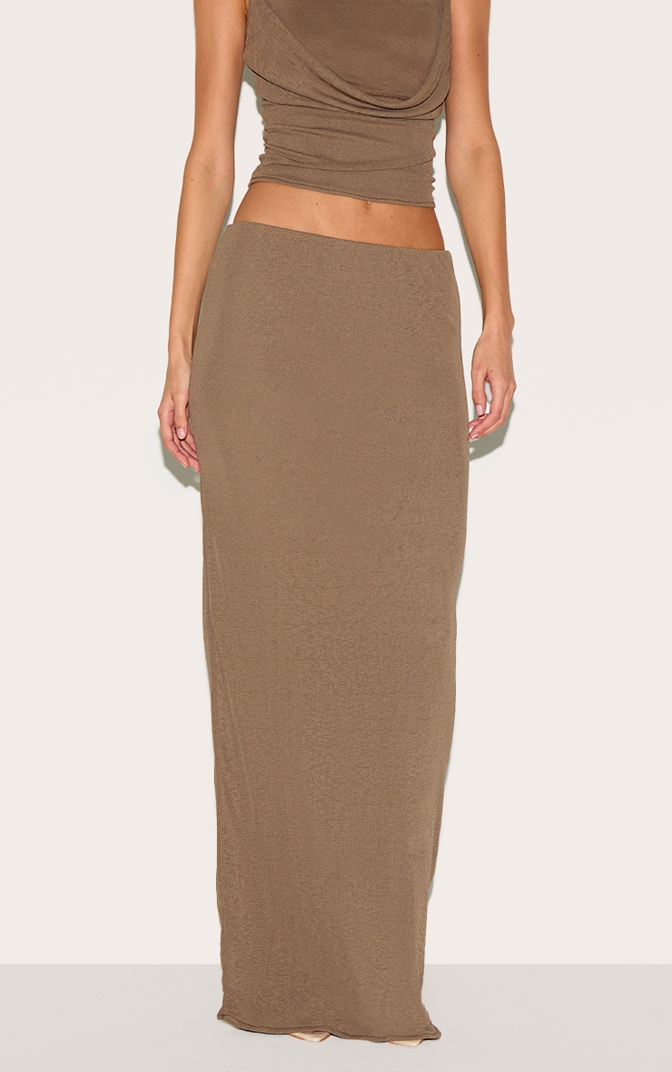 Mushroom Onion Skin Maxi Skirt image 2