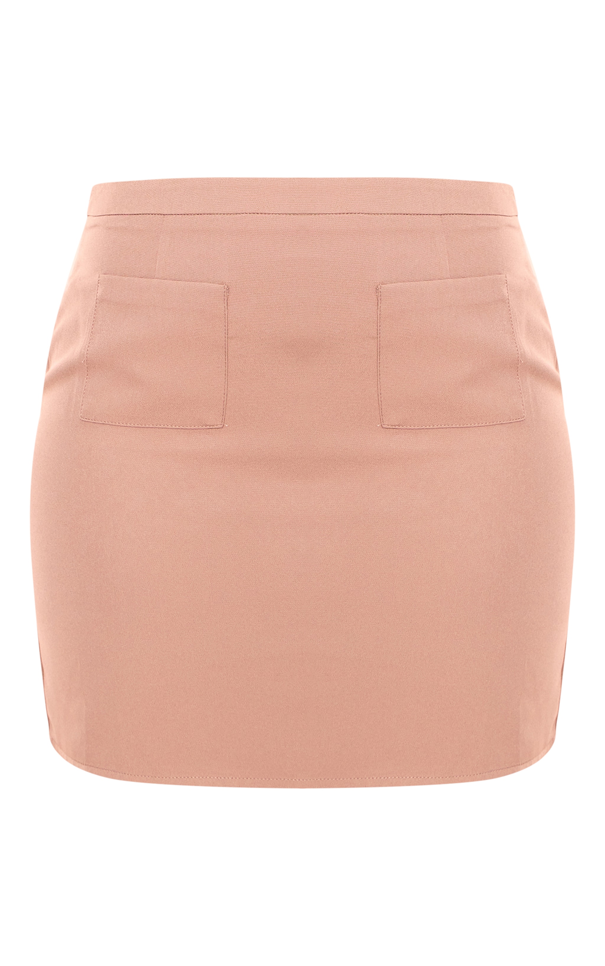 Tall Taupe Pocket Detail Micro Mini Skirt image 6