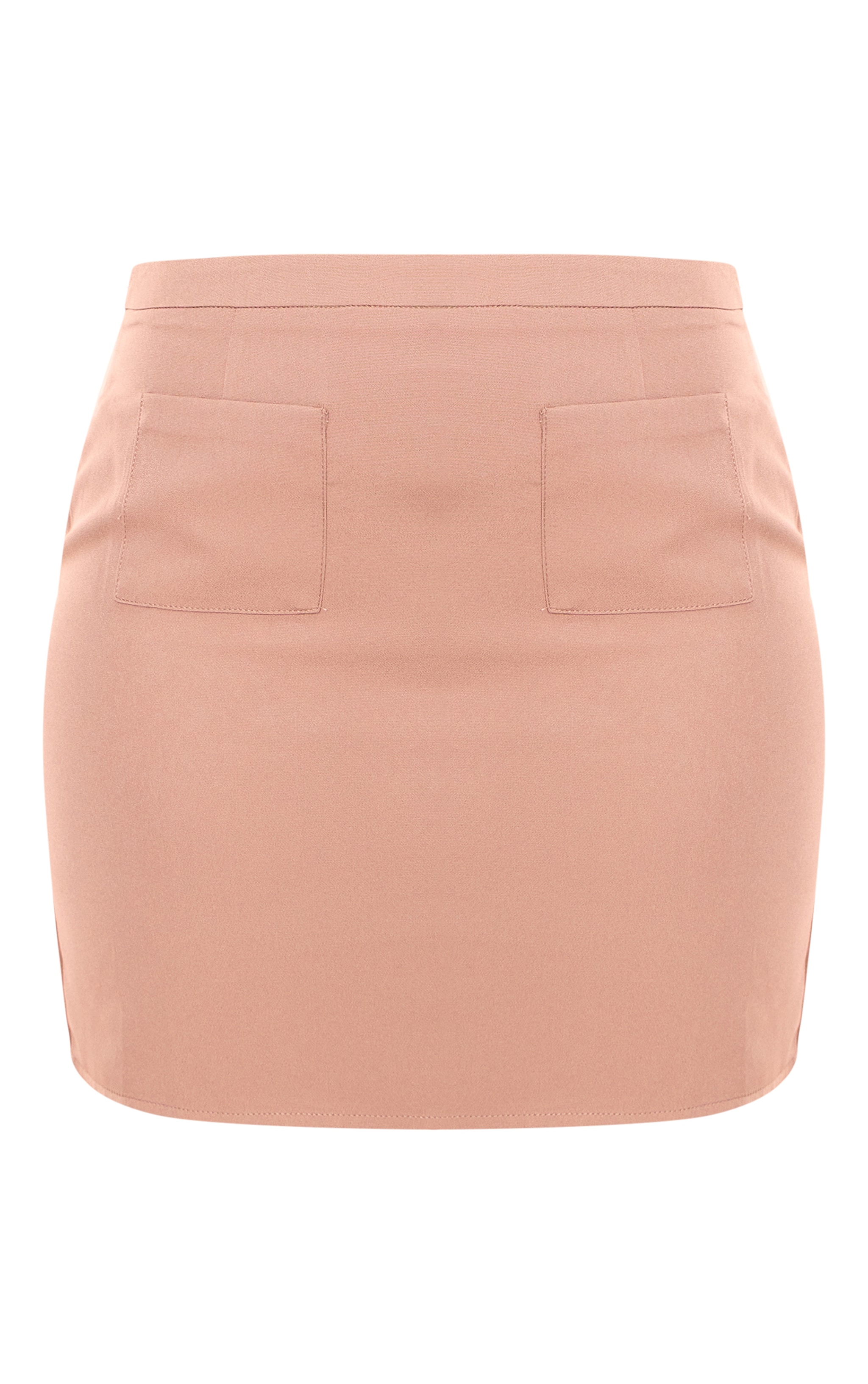 Tall Taupe Pocket Detail Micro Mini Skirt image 6