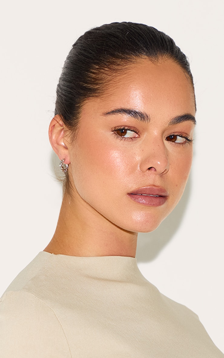Silver Crinkle Multi-pack Hoop Earrings image 3