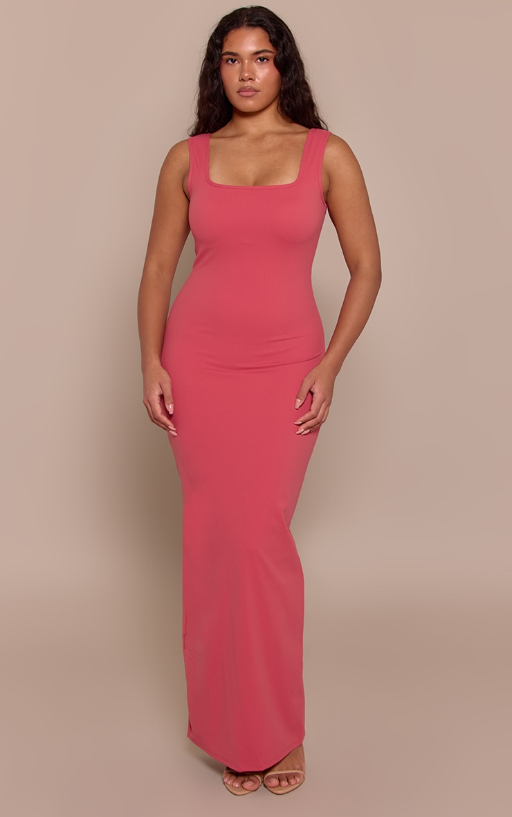Shape Rose Built In Bra Square Neck Sculpt Maxi Dress image 1