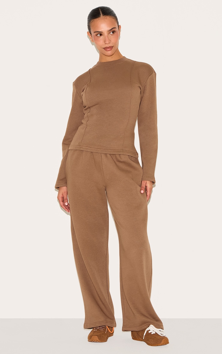 Petite Mushroom Long Sleeve Waist Cinched Sweatshirt image 3
