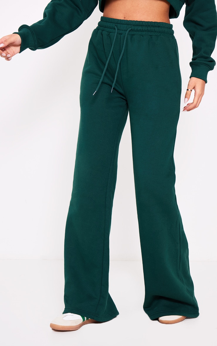 Tall Dark Green Straight Leg Joggers Tall PrettyLittleThing UAE