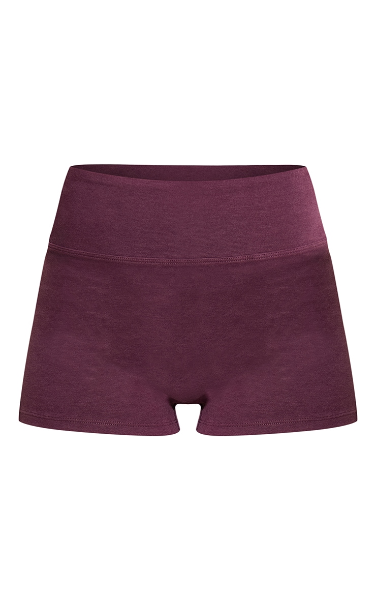 Deep Plum Soft Cotton Hot Pant  image 5