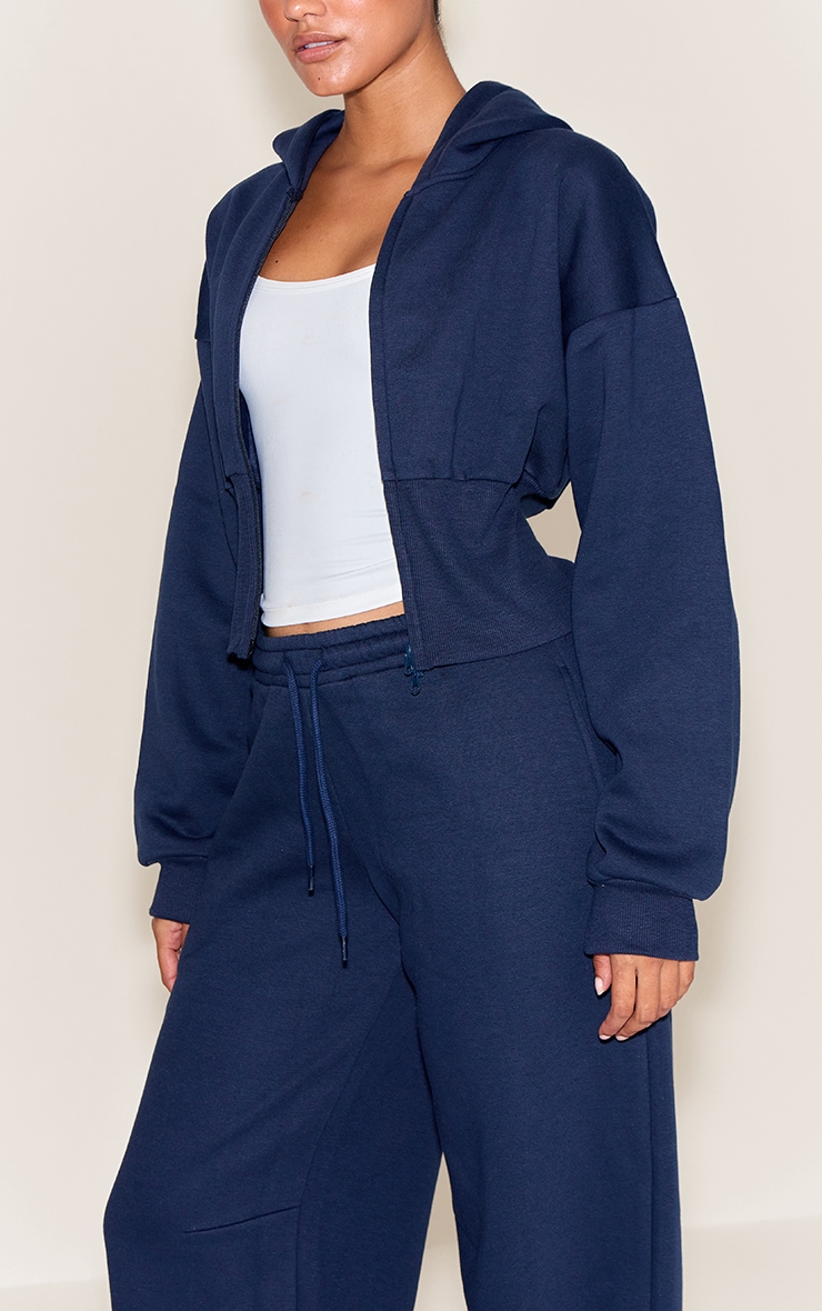 Navy Barrel Leg Sweatpants image 2