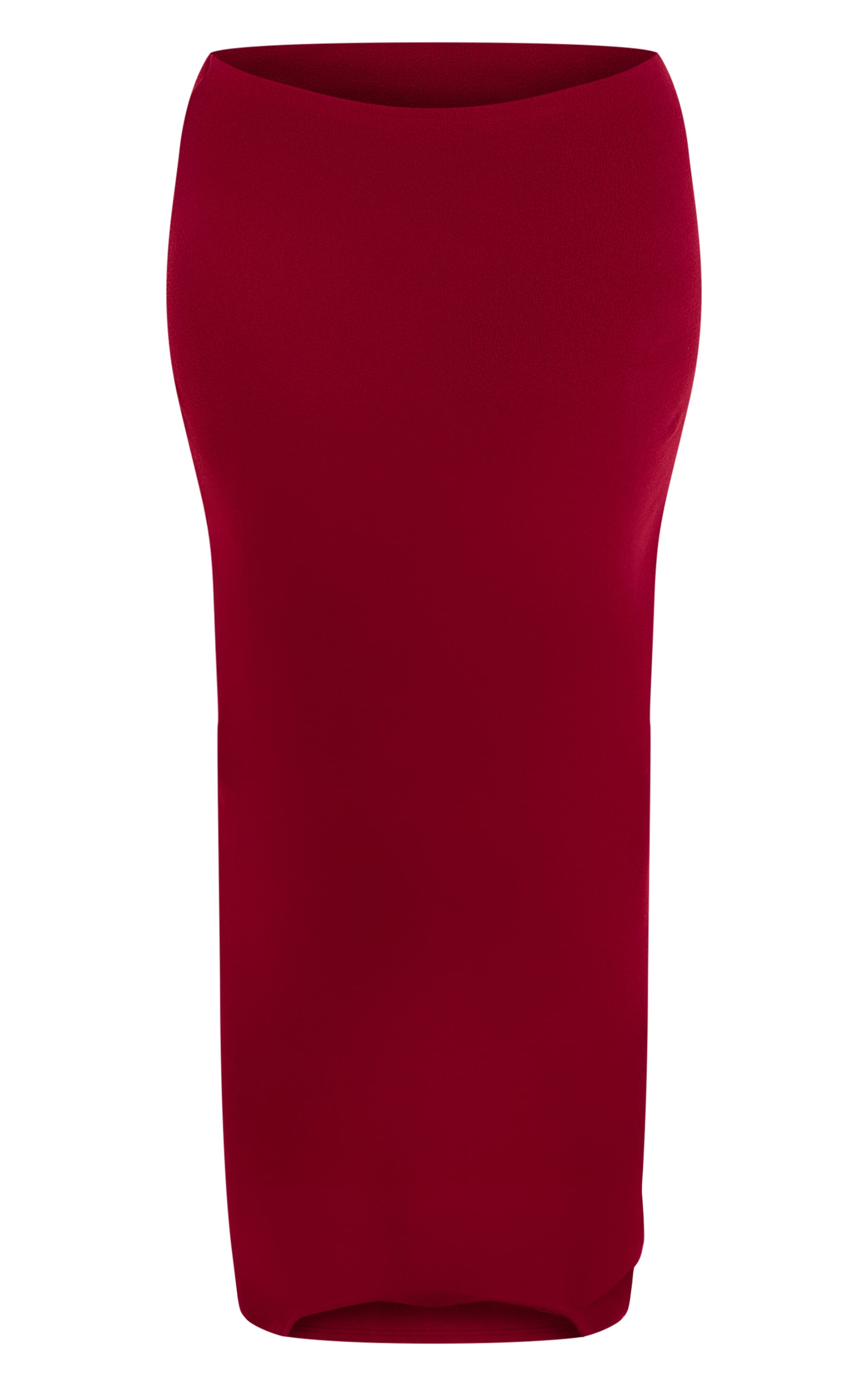 Shape Burgundy Micro Rib Maxi Skirt image 5