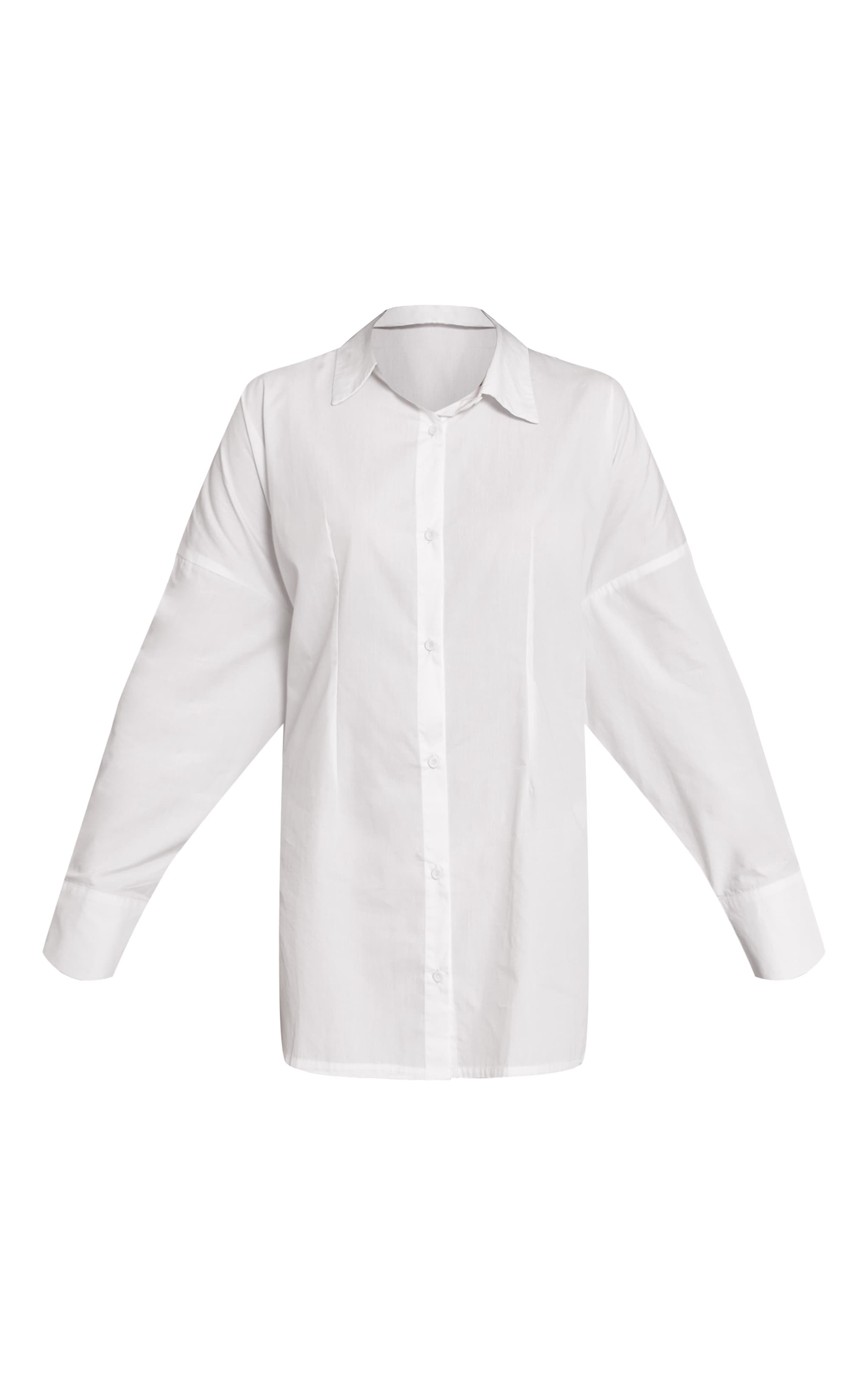 Robe droite blanche à manches longues et dos noué image 5