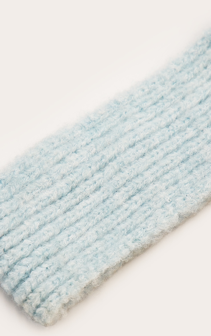 Powder Blue Brushed Knit Headband image 3