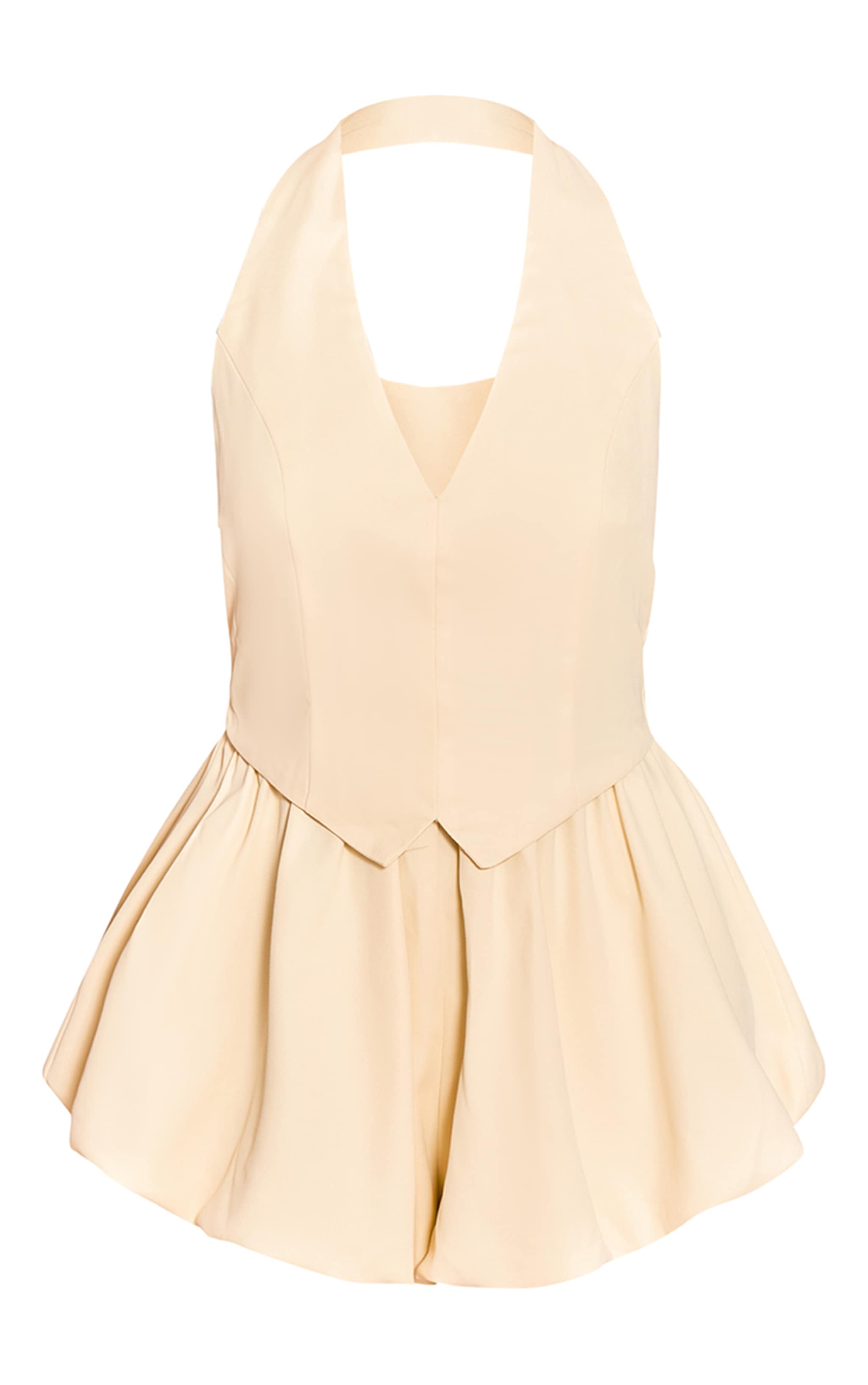 Buttercream Waist Coat Puff Ball Romper image 5