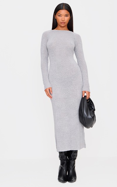 Grey Maxi Dresses | PrettyLittleThing USA