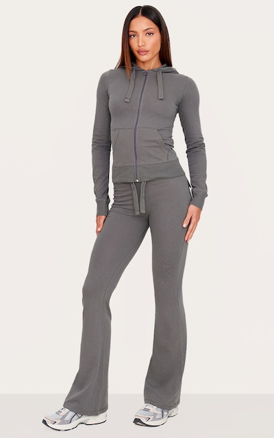 Tall Charcoal Low Rise Skinny Flare Pants