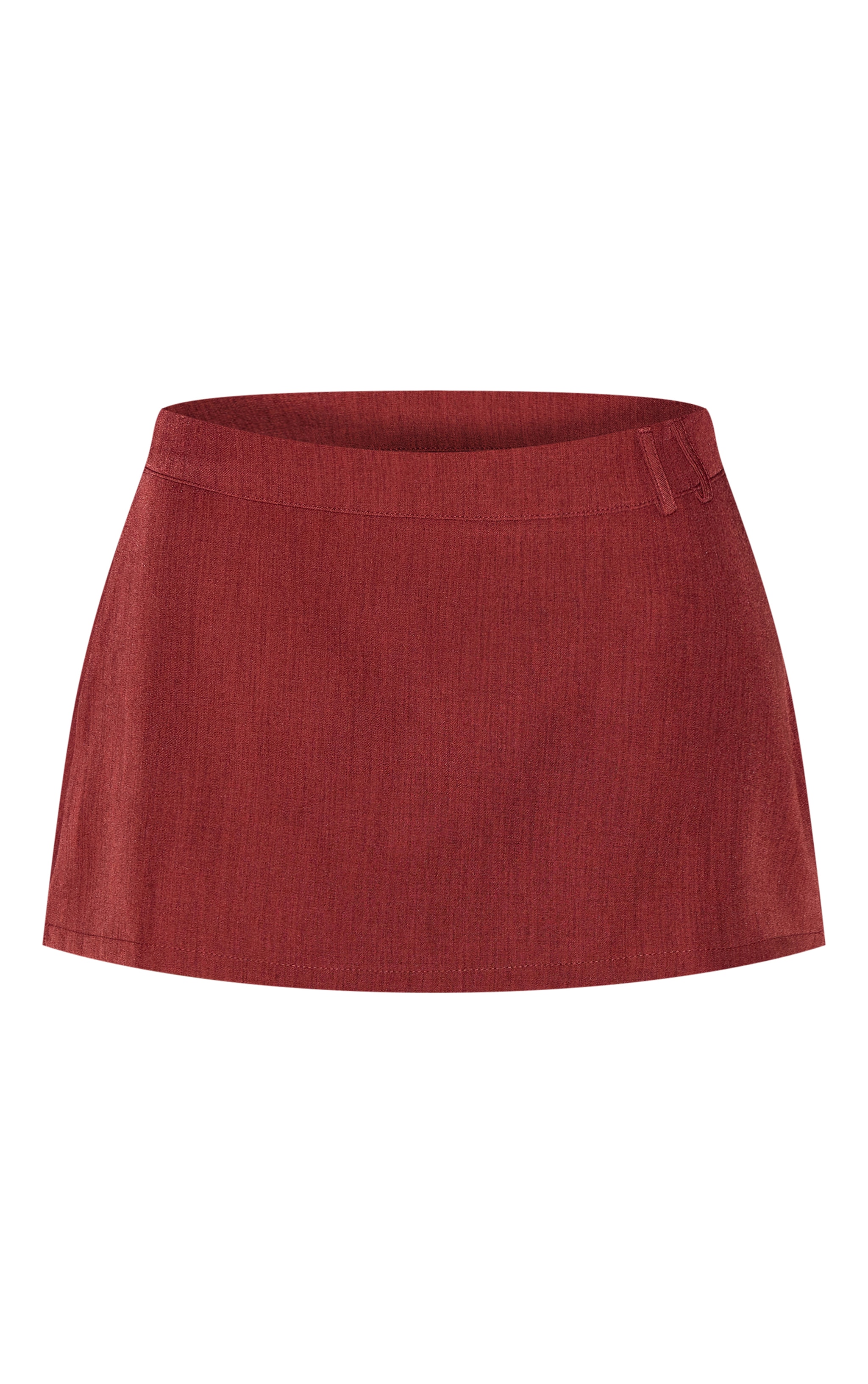 Petite Mini-jupe tissée orange brûlé image 6