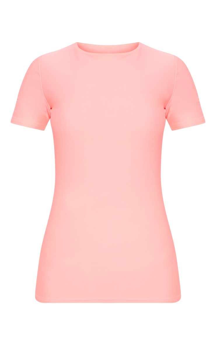 Pink Basic Short Sleeve Gym Top Active PrettyLittleThing