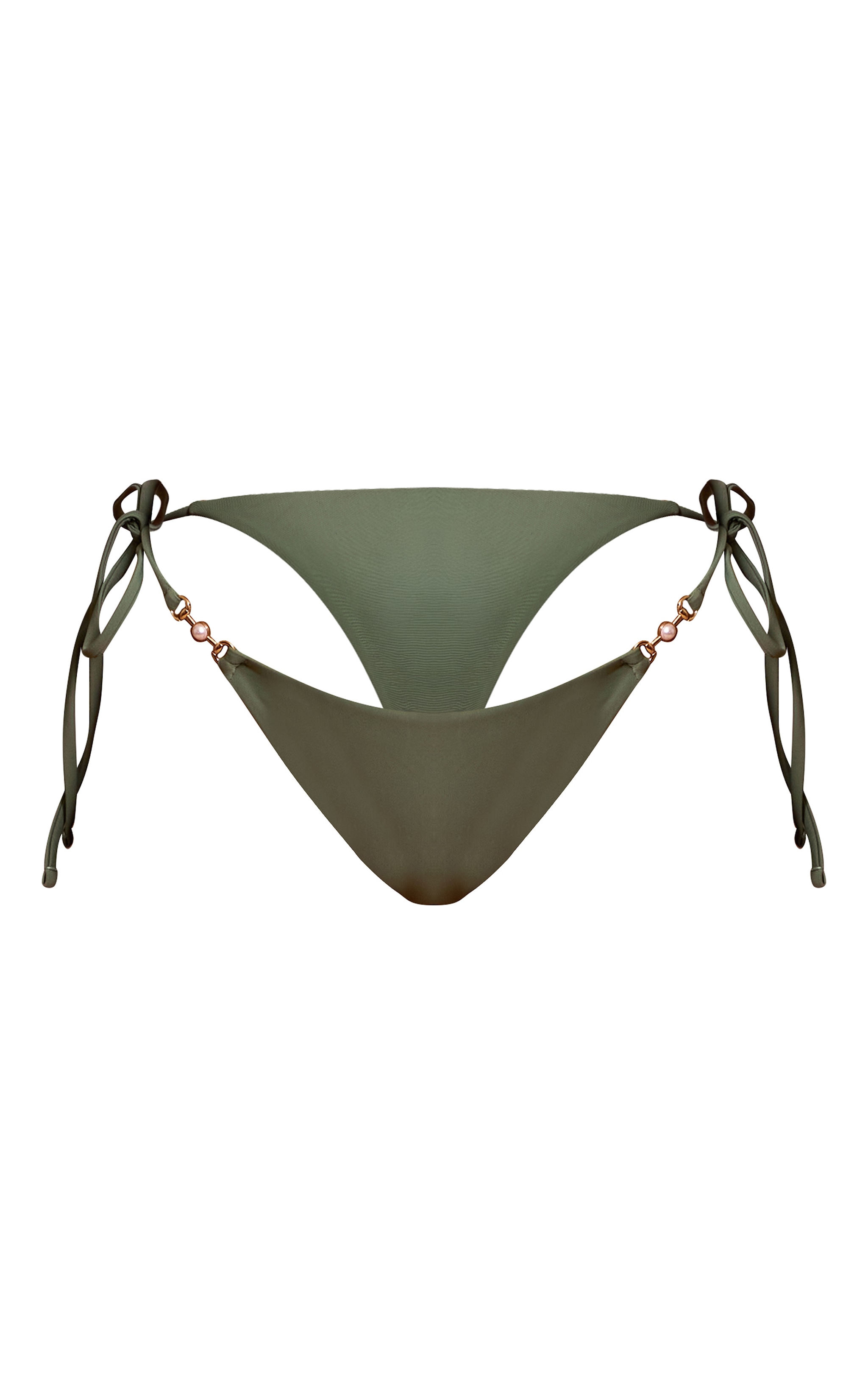 Sage Trim Detail Tie Side Bikini Bottoms image 5