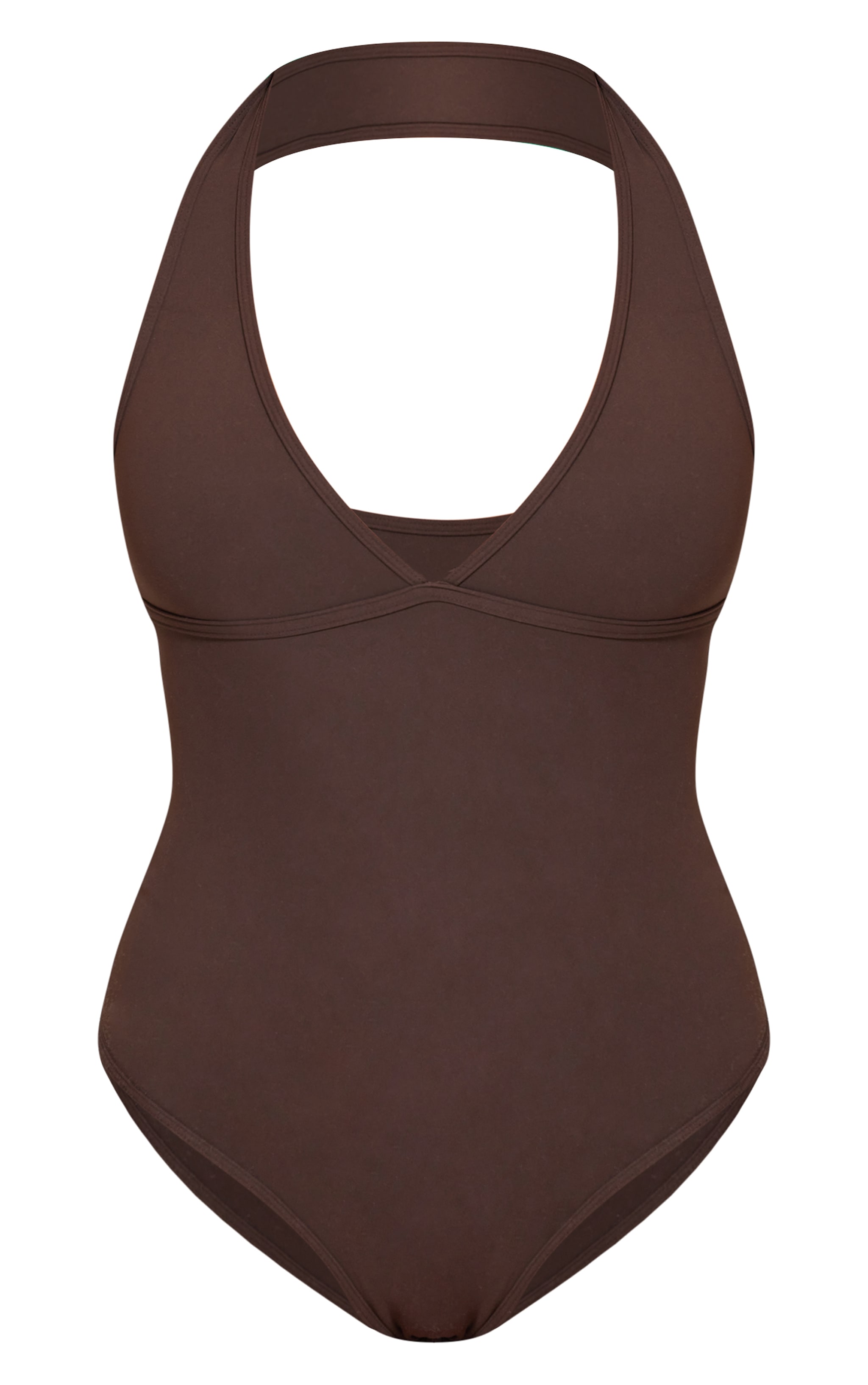 Coffee Contour Halterneck Bodysuit image 5