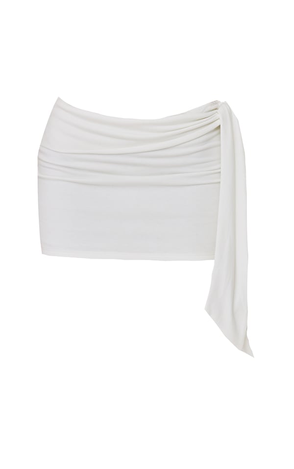 DIVIDE AND CONTOUR WOVEN TOP AND SKIRT SET main image 1
