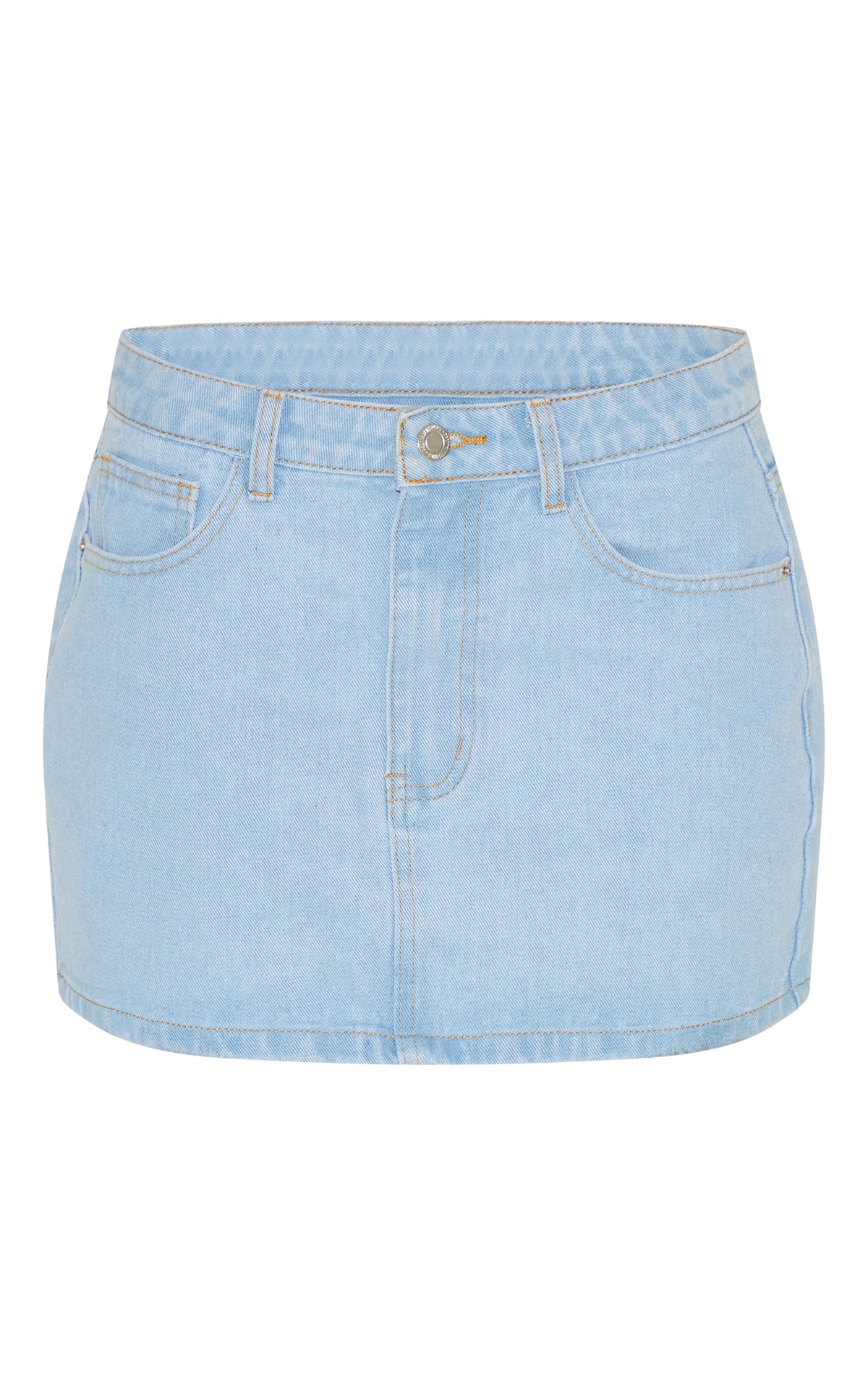 Sky Reg Denim Skirt Light Blue Denim