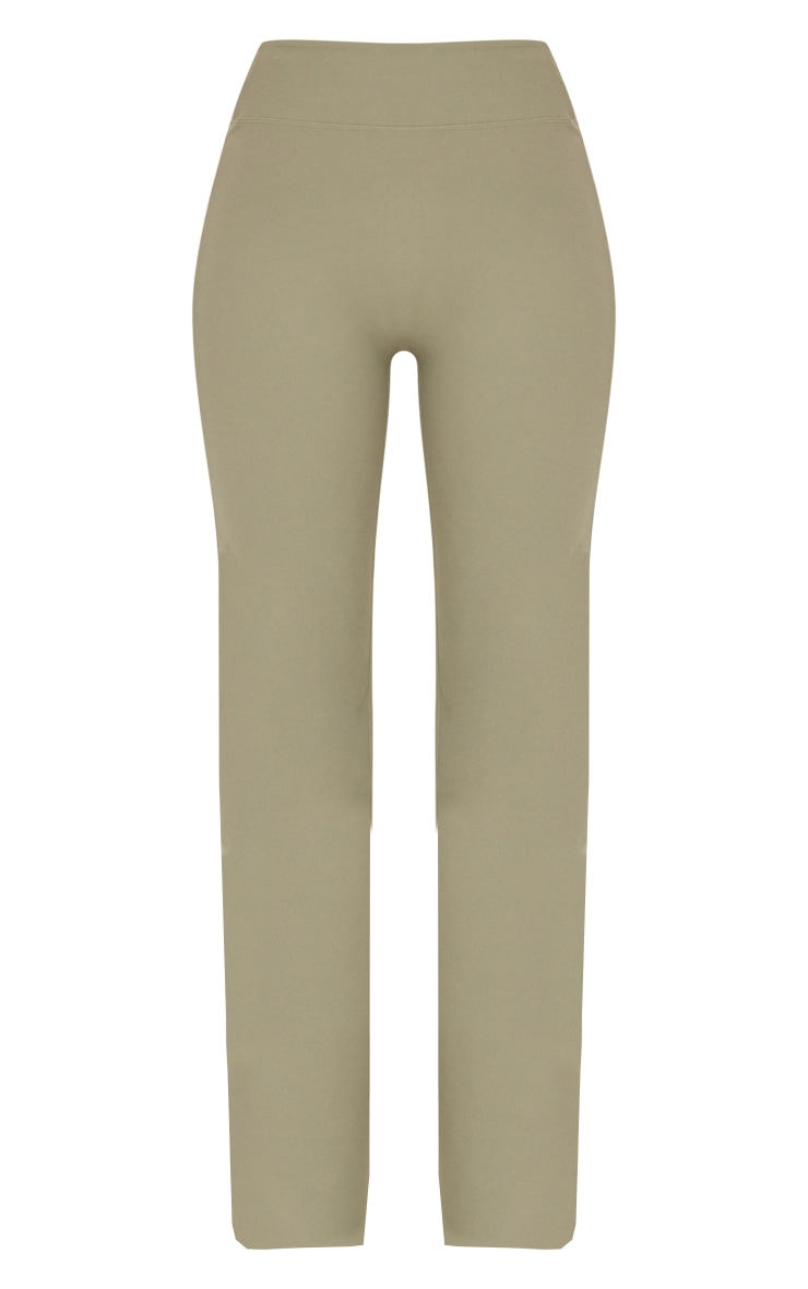 Tall Dark Olive Contour Sculpt Flared Pants image 5