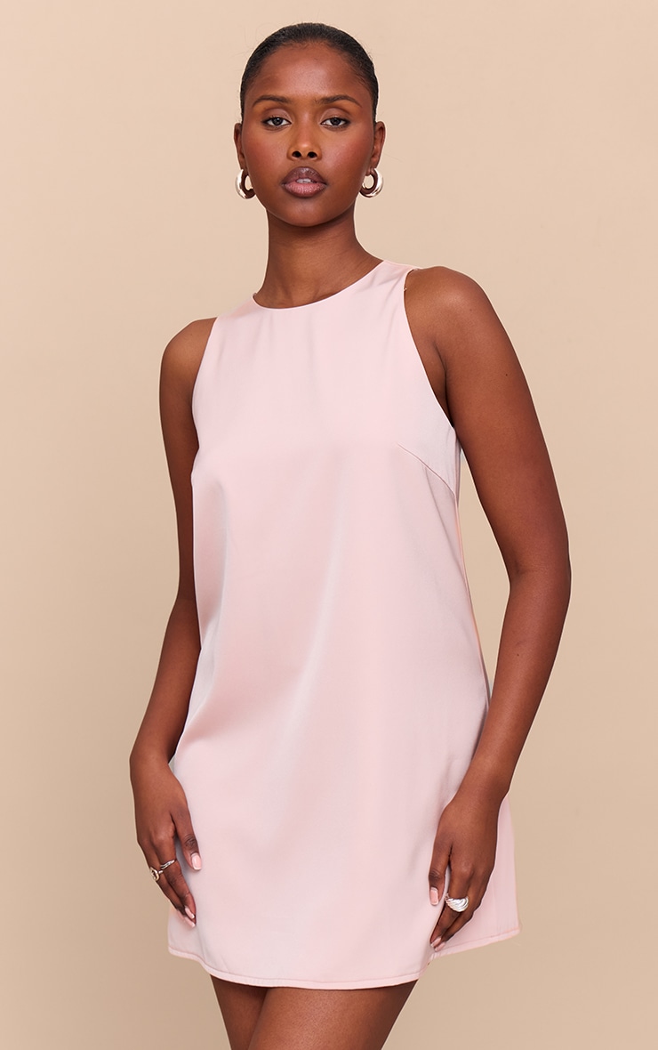 Blush Tailored Sleeveless Shift Dress image 1