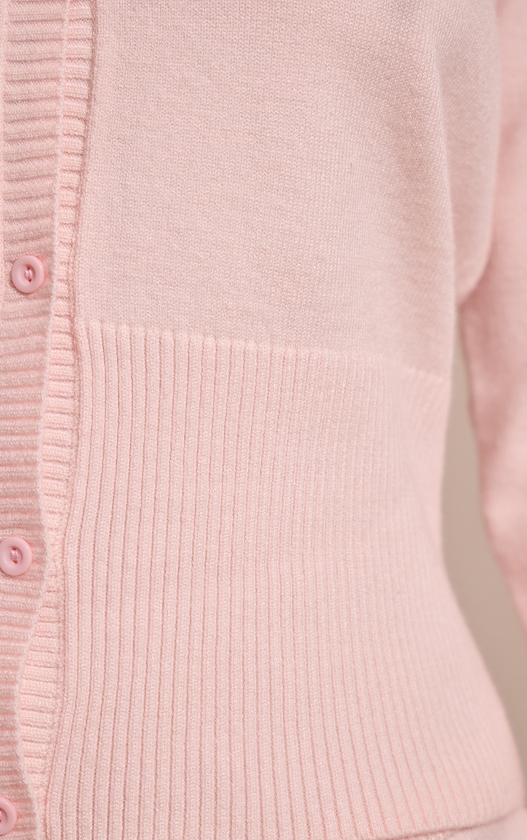 Petite Ribbed Fitted Waist Knitted Cardigan image 4