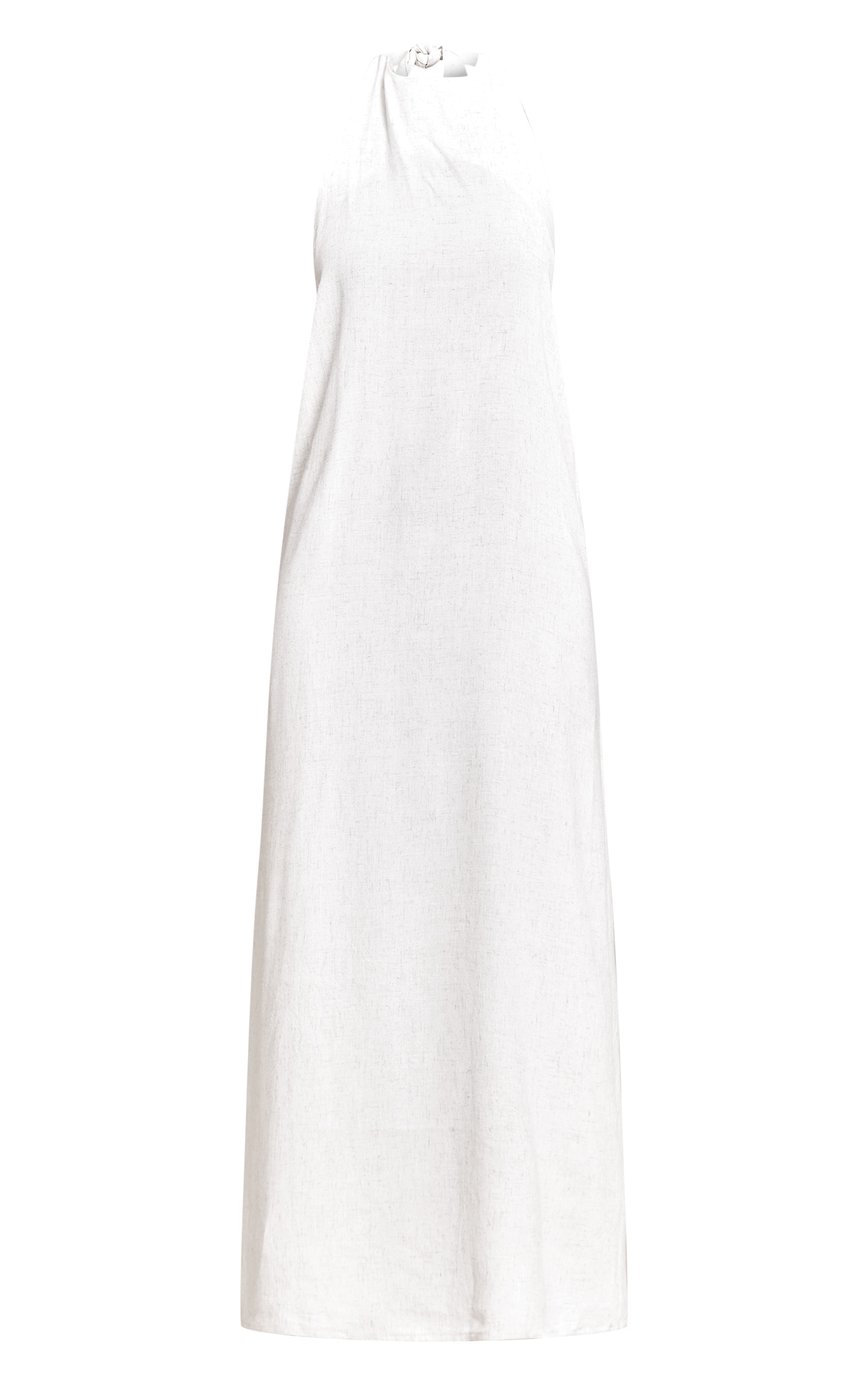 Natural Textured Scoop Back Maxi Dress image 5