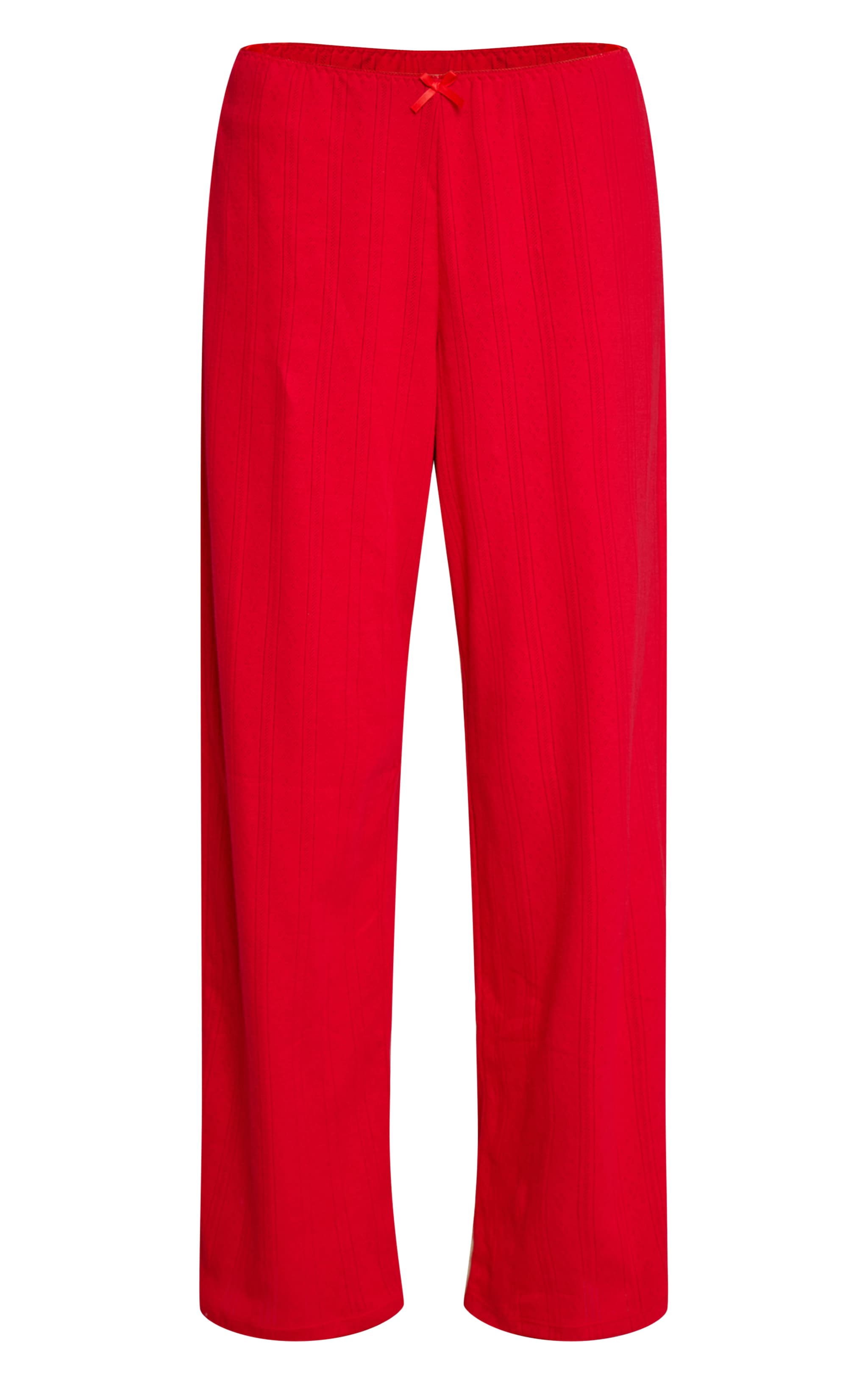 Red Pointelle Pyjama Trousers image 5