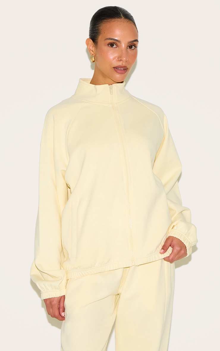 Petite Butter Cream Interlock Wide Leg Sweatpants image 4