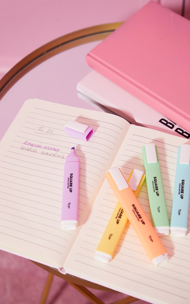 Typo The Square Up Pastel Highlighters PrettyLittleThing CA