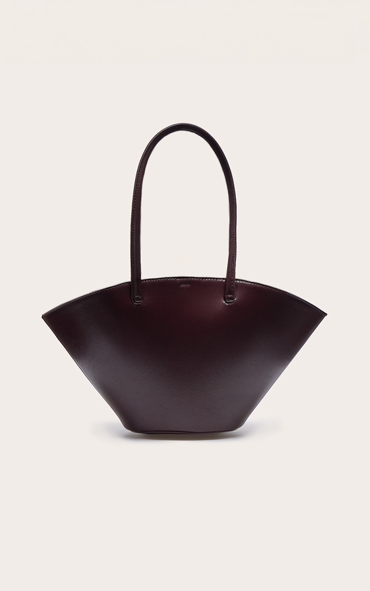 Plum Pu Bucket Tote Bag image 3