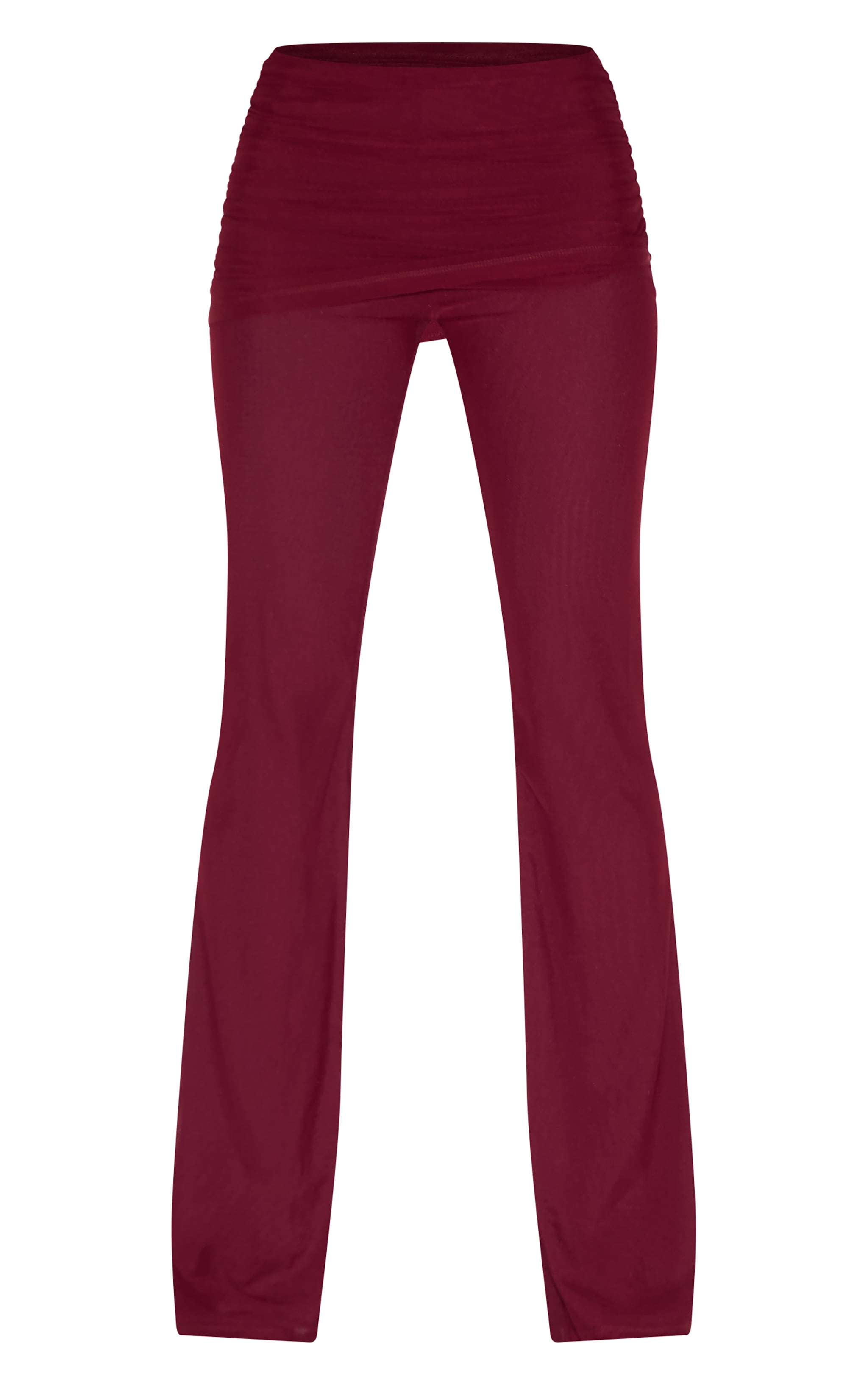 Wine Mesh Foldover Flares image 5