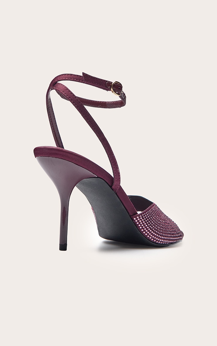 Plum Hot Fix Heeled Sandal image 4