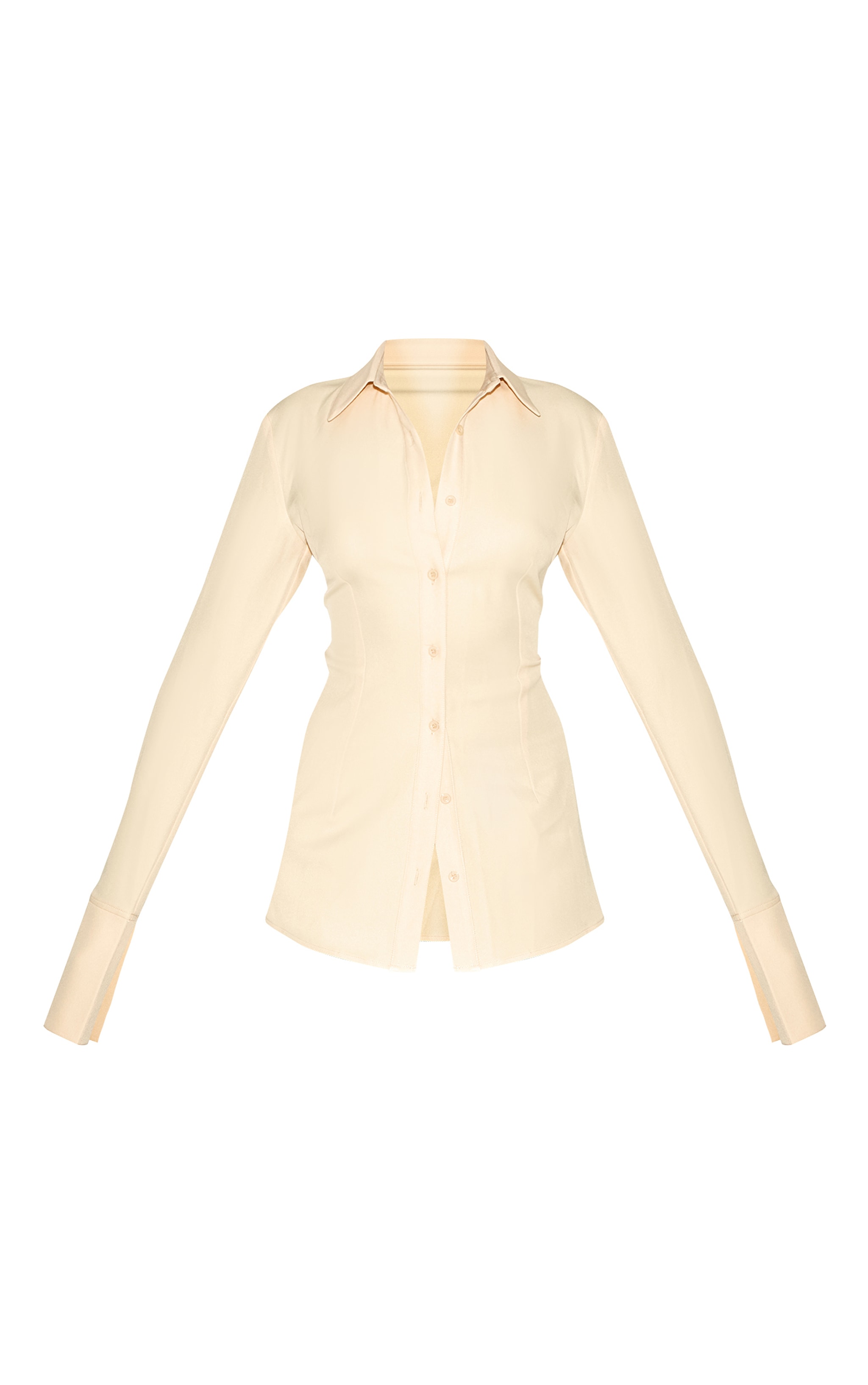 Butter Yellow Woven Fitted Shirt image 5