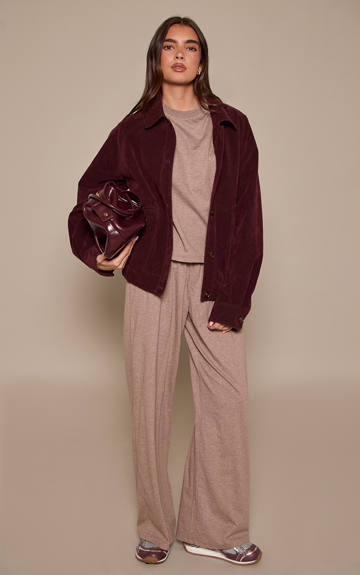 Taupe Speckled Elasticated Trousers