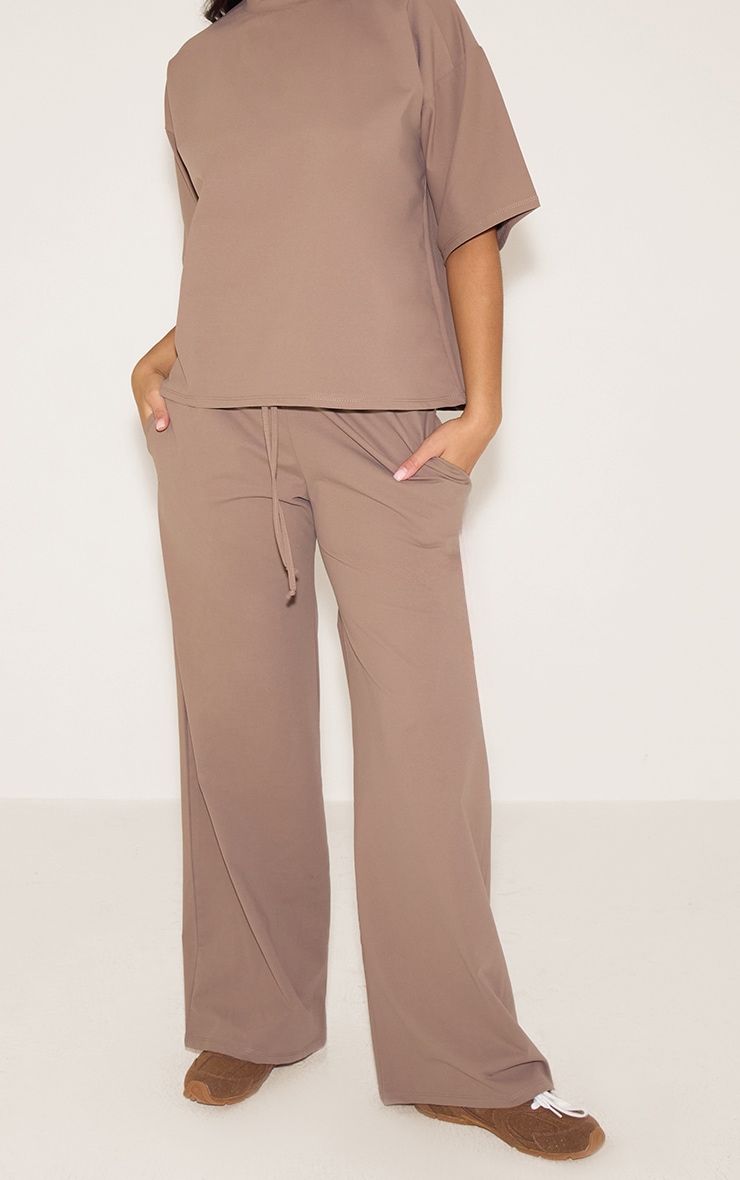 Chocolate Interlock Straight Leg Pants image 2