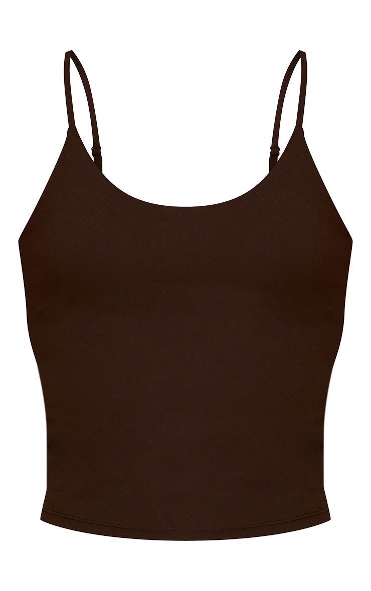 Espresso Sculpt Strappy Longline Sports Bra image 5