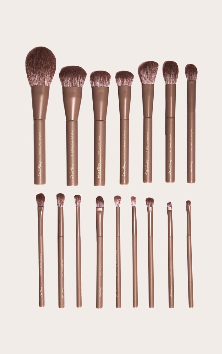 Pink Honey Arte Di Lusso 16 Piece Brush Set with Travel Case image 2