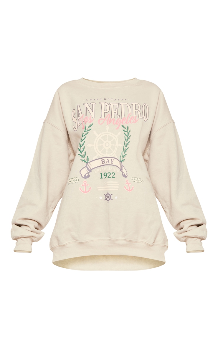 Sand San Pedro Print Marl Sweatshirt image 4