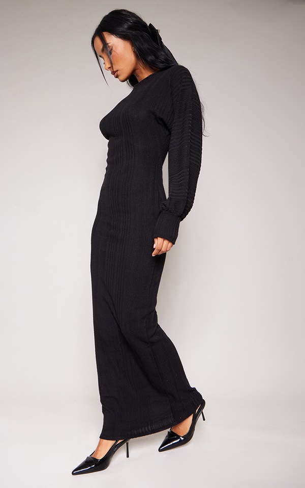 Plus Size Floral Vintage Women Batwing Sleeve Maxi Dress