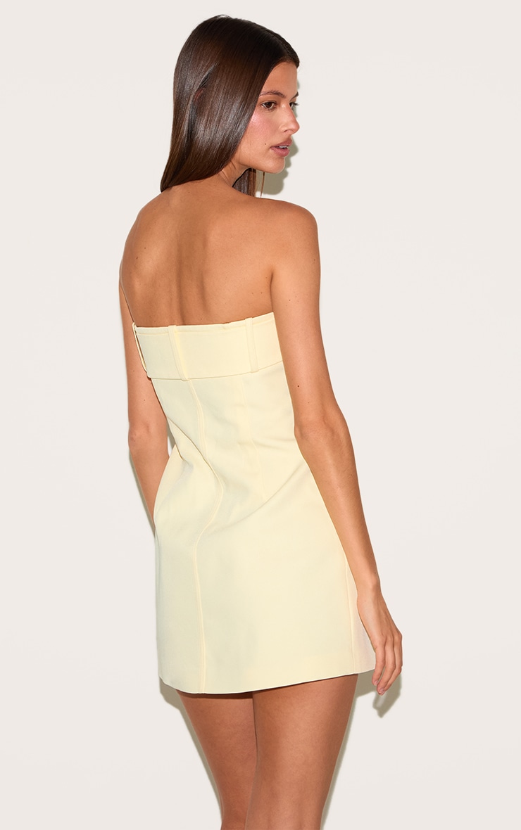 Lemon Woven Belt Detail Shift Dress image 2