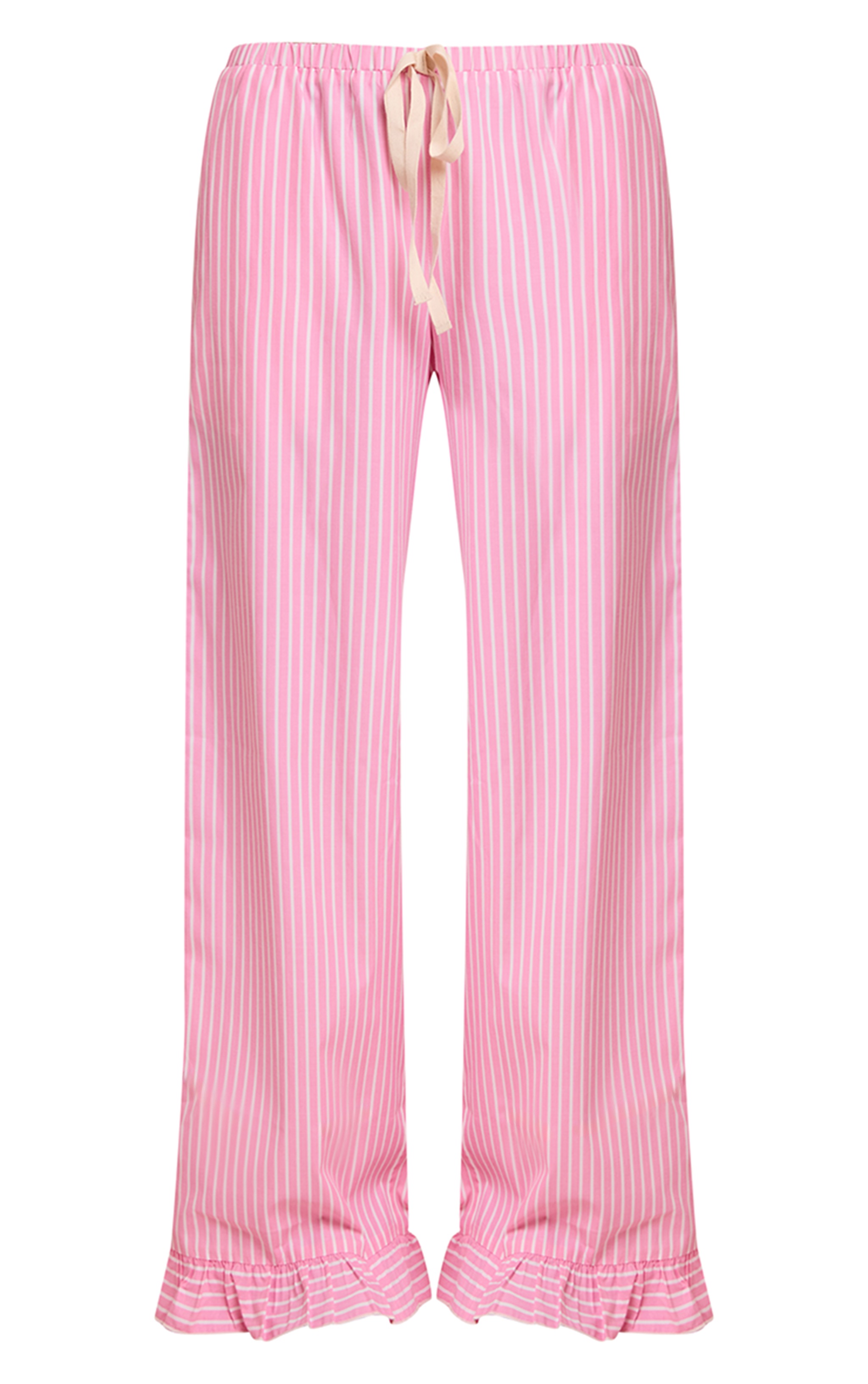 Pink Pinstripe Pants with Contrast Ties  image 5
