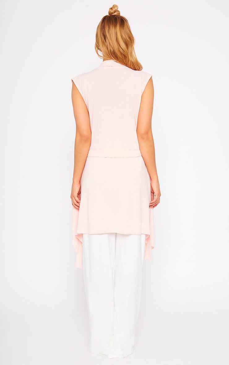 Andi Pink Sleeveless Lightweight Waterfall Jacket PrettyLittleThing USA