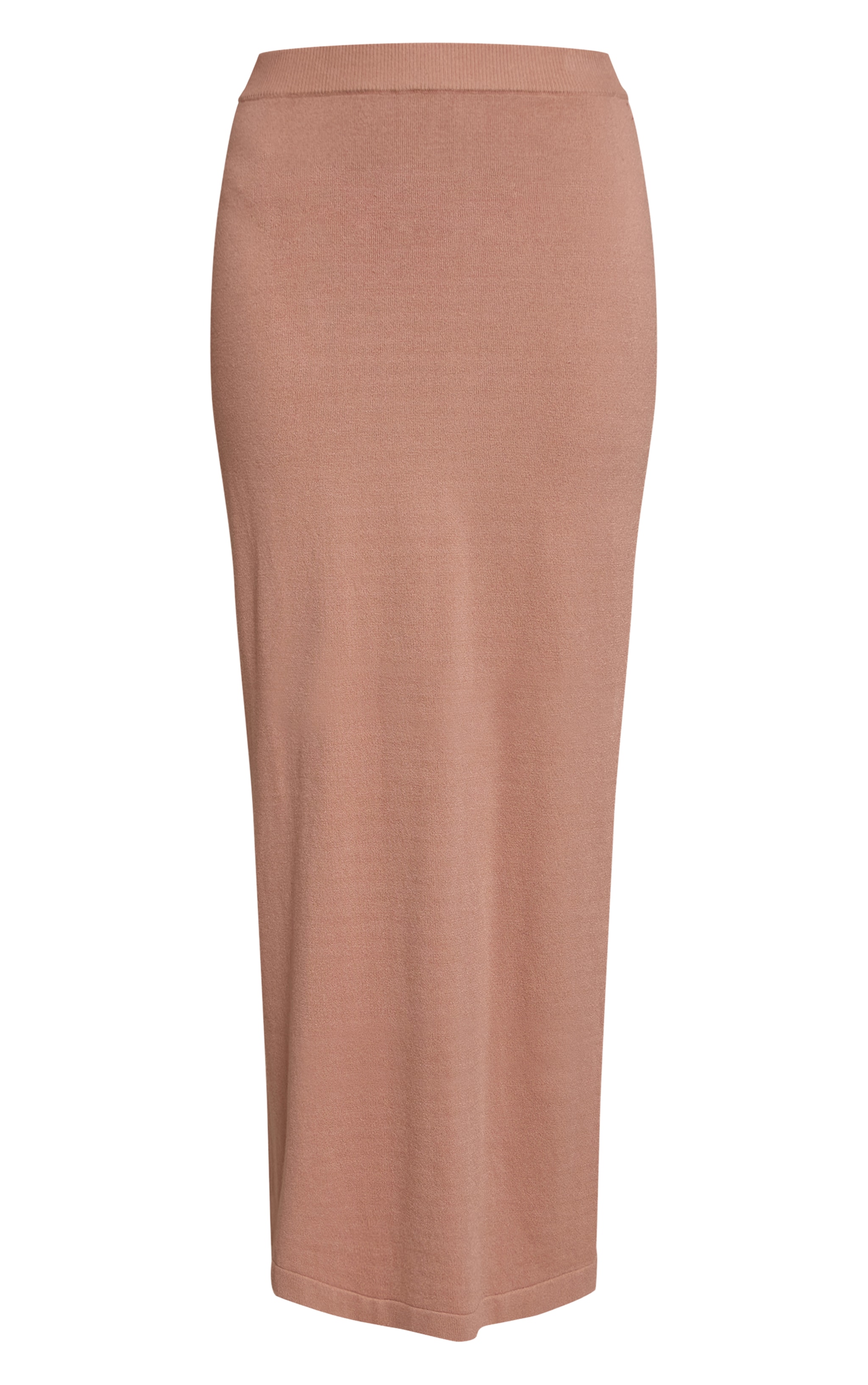 Taupe Fine Knit Maxi Skirt image 5