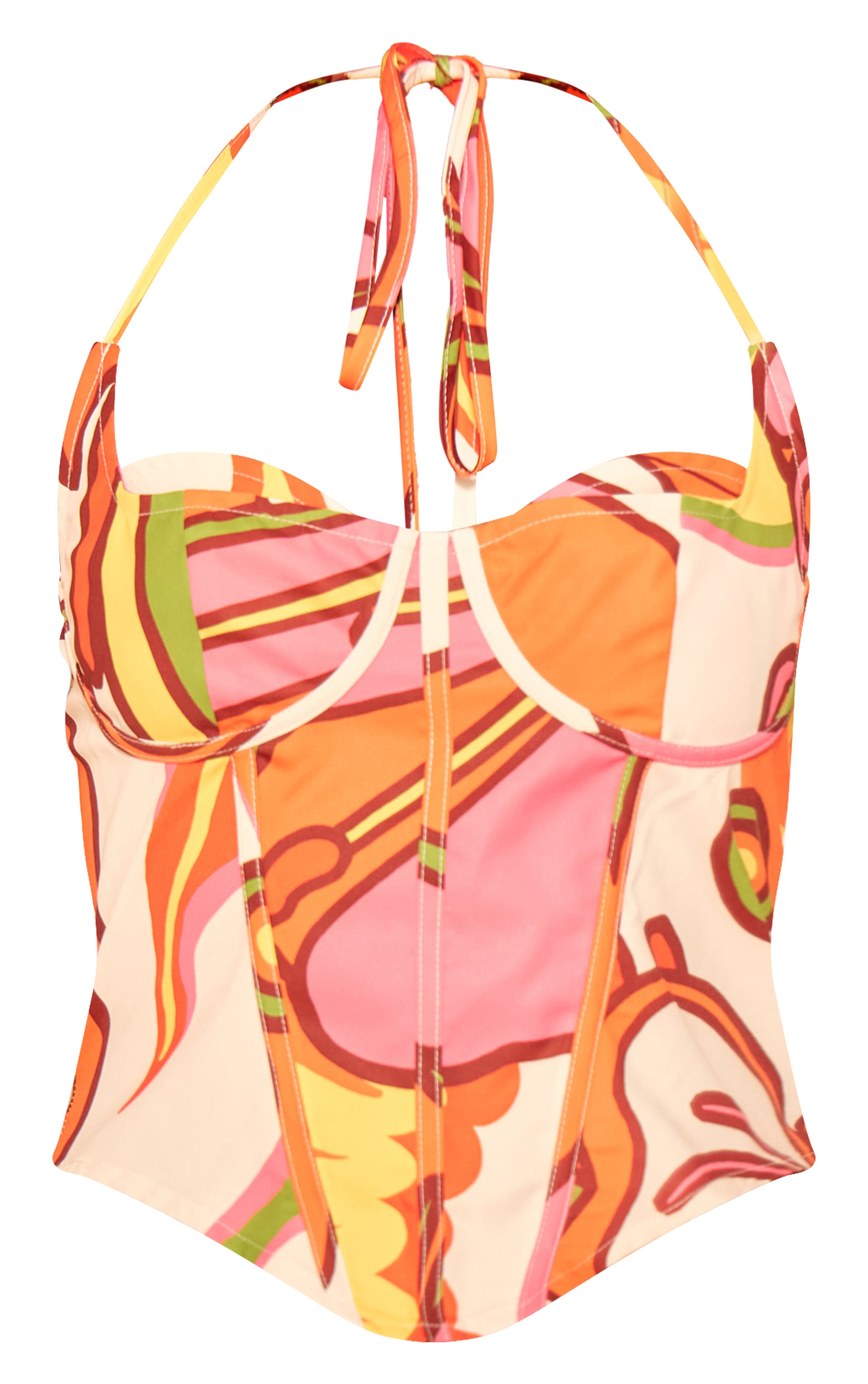 Multi Floral Printed Corset image 5