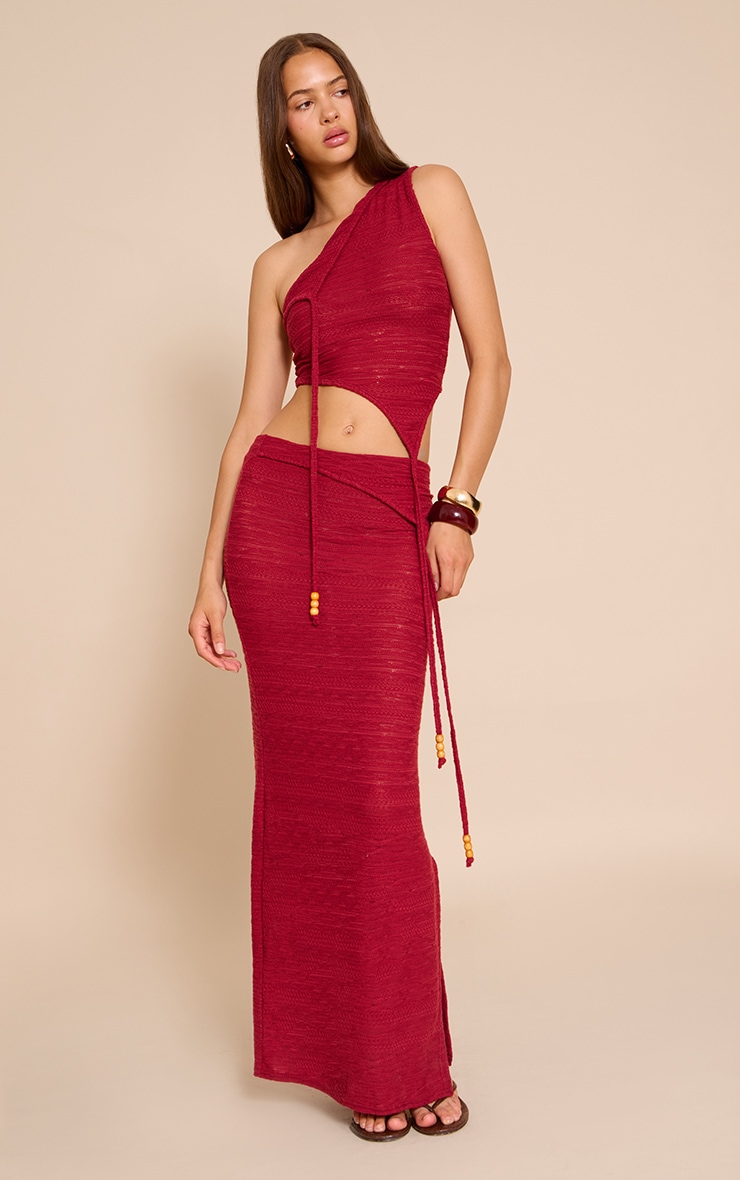 [RECTO] / ☆ 24FW DARIA RIB FLARE KNIT SKIRT / RED BROWN RECTO - Official Website