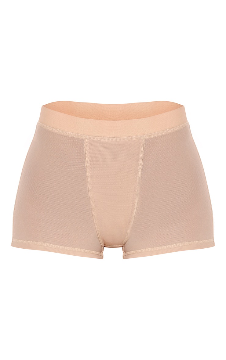 Boxer en mesh stretch nude à détail coutures image 6